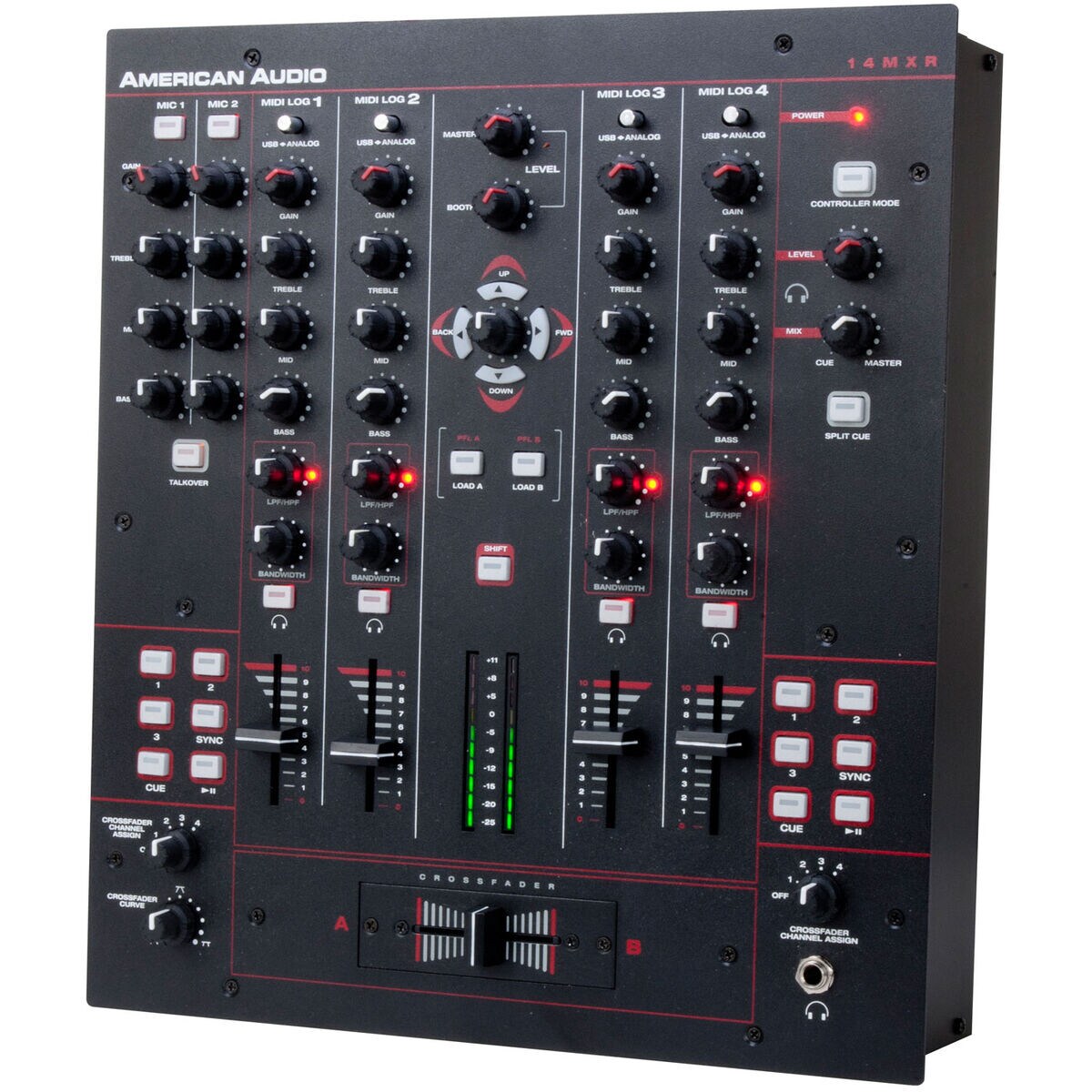 American Audio 14 MXR 14" 4Channel DJ Mixer and MIDI Controller w/Virtual DJ LE